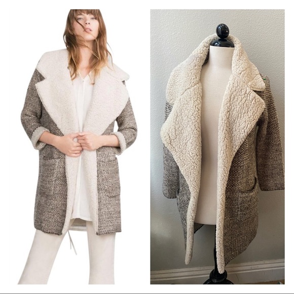 sherpa lined cozy cardigan